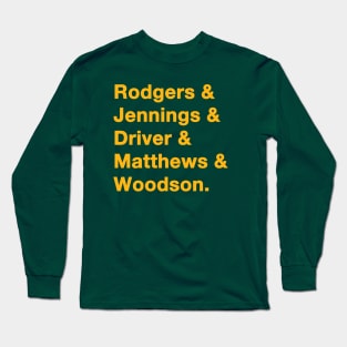 2010 Green Bay Packers Gold Long Sleeve T-Shirt